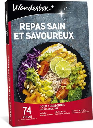 Wonderbox Coffret cadeau Repas sain et savoureux - Wonderbox