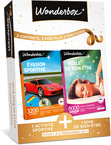 Wonderbox Coffret cadeau Évasion sportive + Bulle de bien-être - Wonderbox