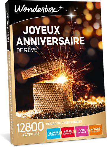 Wonderbox Coffret cadeau Joyeux anniversaire de rêve - Wonderbox