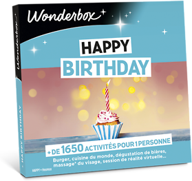 Wonderbox Coffret cadeau Happy Birthday - Wonderbox Wonderbox Coffret cadeau Happy Birthday - Wonderbox