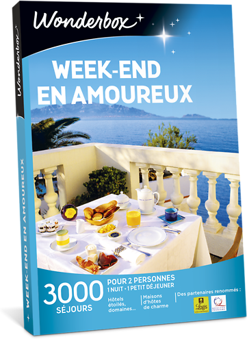 Wonderbox Coffret cadeau Week-end en amoureux - Wonderbox