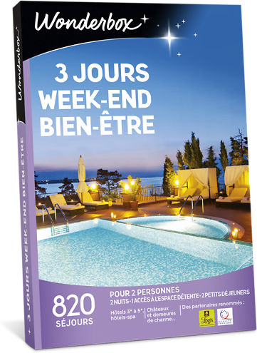 Wonderbox Coffret cadeau 3 jours week-end bien-être - Wonderbox