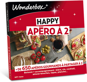 Wonderbox Coffret cadeau Happy apéro à 2 - Wonderbox Wonderbox Coffret cadeau Happy apéro à 2 - Wonderbox
