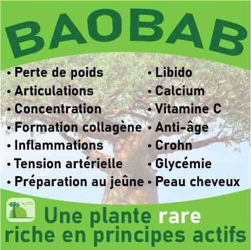 Pastilles de fruit de baobab