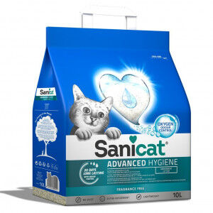 Sanicat Advanced Hygiene litière pour chat 10 Litres