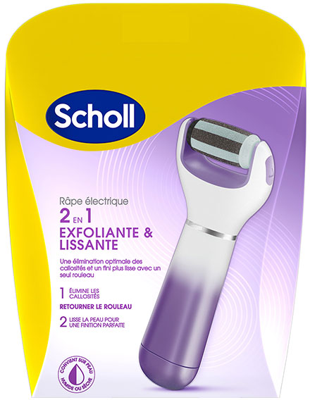 Scholl Velvet Smooth Râpe Électrique 2 en 1 Exfoliante & Lissante