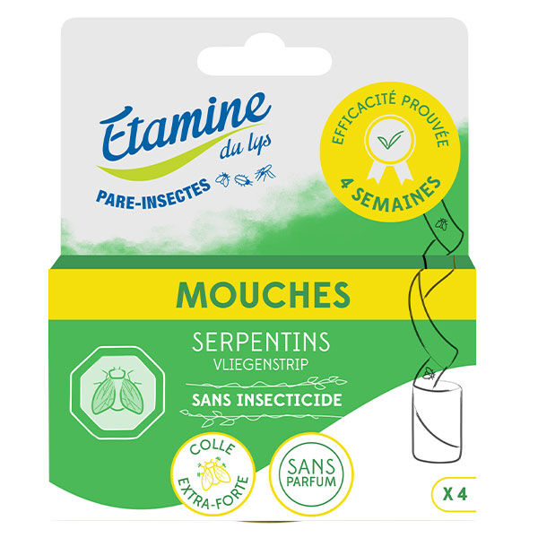 Etamine Du Lys Étamine du Lys Anti-Insectes Serpentin Attrape-Mouches 4 unités