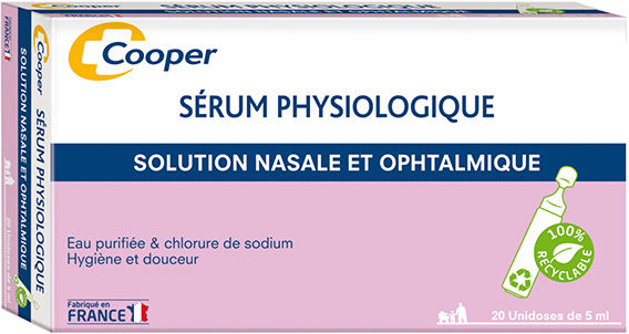 Cooper Sérum Physiologique 20 unidoses