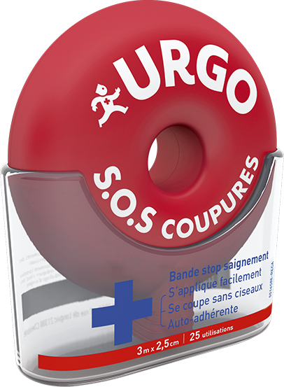 Urgo Premiers Soins SOS Coupures Bande Stop Saignement 25 utilisations