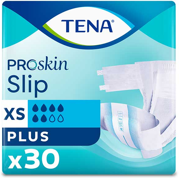 TENA Proskin Slip Change Complet Plus Taille XS 30 unités