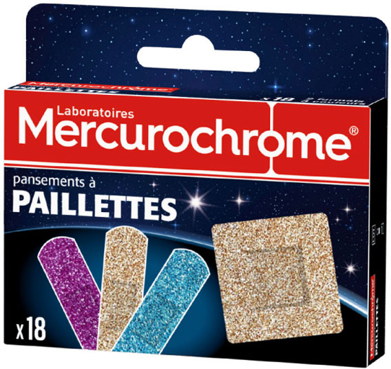 Mercurochrome Pansements à Paillettes 18 unités