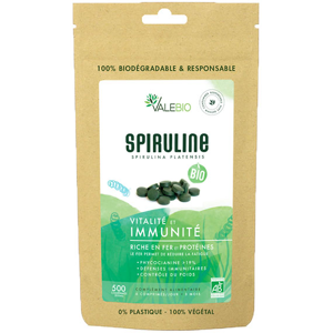 Valebio Spiruline 500mg Bio 500 comprimes