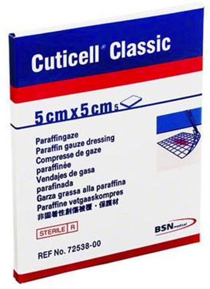 BSN Medical BSN Médical Cuticell Classic Compresse de Gaze Paraffinée 5x5cm 5 Unités