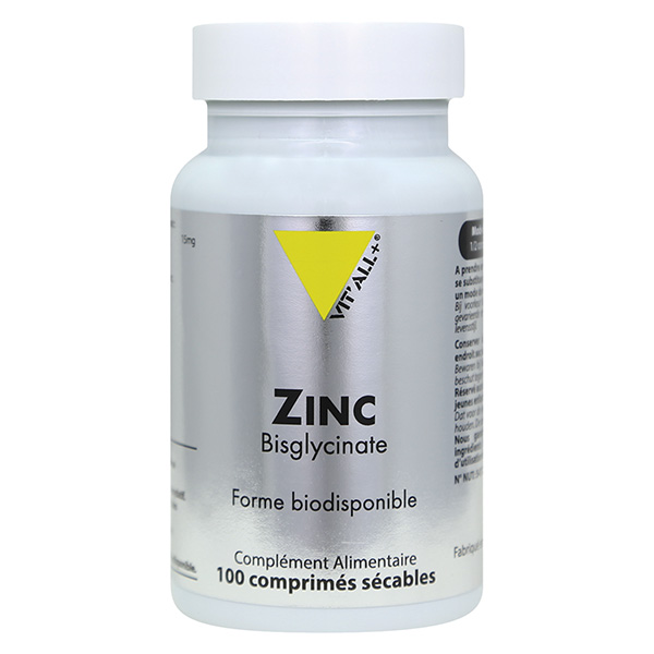 Vit'all+ Zinc Bisglycinate 15mg 100 gélules