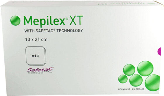 Molnlycke Health Care Mepilex XT Pansement Hydrocellulaire 10 x 21cm 16 unités