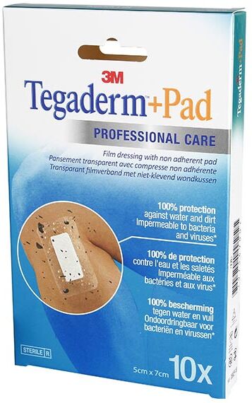 Nexcare 3M 3M Tegaderm + Pad Pansement Transparent Stérile 5cm x 7cm 5 unités