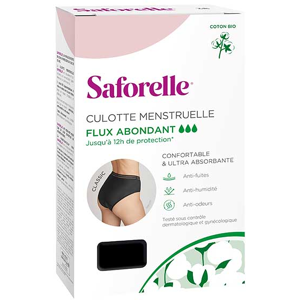 Saforelle® Culotte Menstruelle Classic Flux Normal Taille 34-36