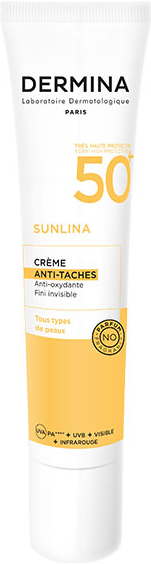 Dermina Sunlina Crème Solaire Anti-Tâches SPF 50+ 40ml