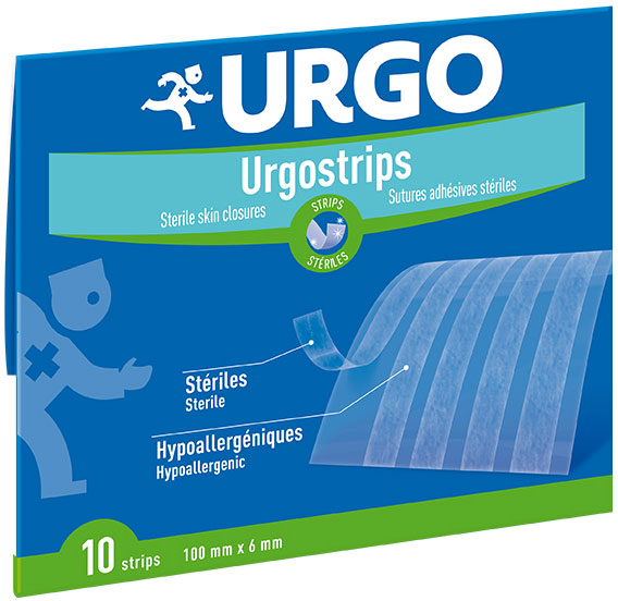 Urgo Médical UrgoStrips Suture Adhésive Stérile 10cm x 6mm 10 bandelettes