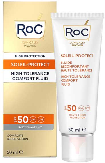 Roc Soleil-Protect Fluide Haute Tolérance Réconfortant SPF50+ 50ml