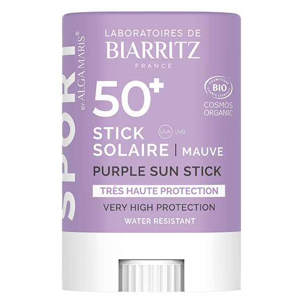 Laboratoires de Biarritz Soins Solaires Sport Stick SPF50+ Bio Mauve 12g