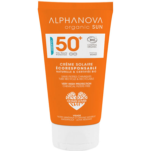 Alphanova Organic Sun Creme Solaire Écoresponsable SPF50+ Bio 50ml