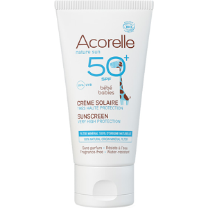 Acorelle Creme Solaire Bebe Bio SPF50+ 50ml