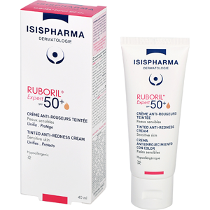 Isispharma Ruboril Expert SPF50+ Creme Anti-rougeurs Teintee Peaux Sensibles 40ml