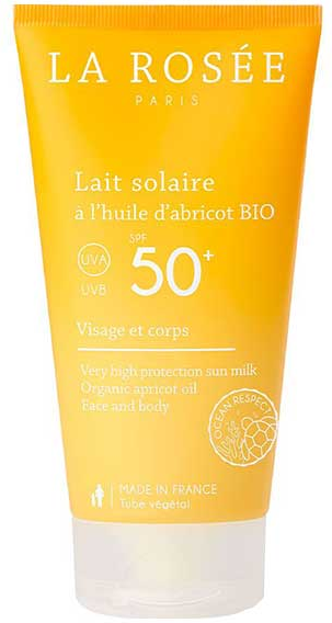 La Rosée Solaires Lait à l'Huile d'Abricot SPF50+ Bio 150ml