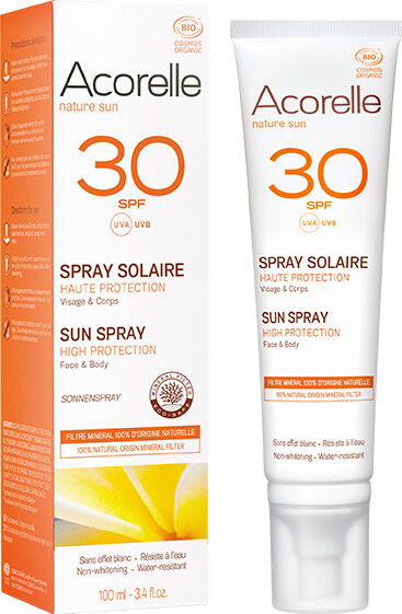 Acorelle Nature Sun Spray Solaire SPF30 Bio 100ml