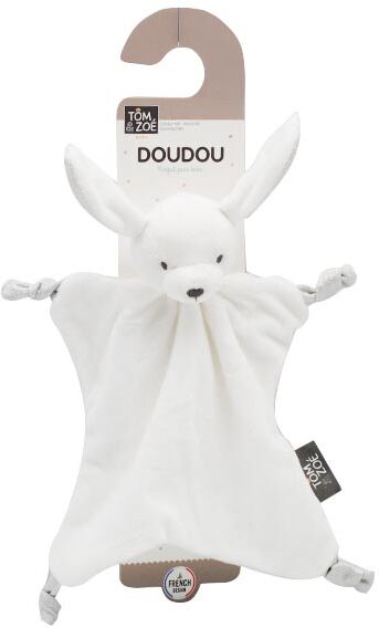 Lysse Baby Doudou Plat Lapin Argenté