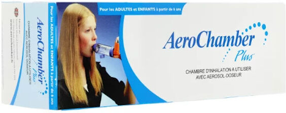 Trudell Medical Aerochamber Plus Trudell Chambre d'Inhalation avec Embout Buccal +6ans 150ml