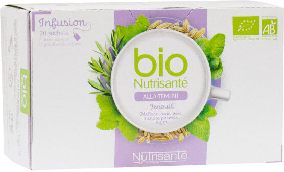 Nutrisanté Infusion Bio Allaitement 20 sachets