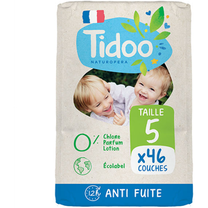 Tidoo Nature Couche Écologique Taille 5 Junior 46 couches