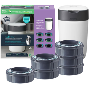 Tommee Tippee Twist & Click Starter Pack + 6 recharges