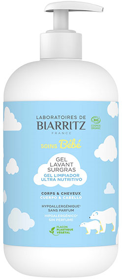 Laboratoires de Biarritz Soins Bébé Gel lavant surgras sans parfum 500ml