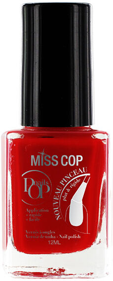 Miss Cop Vernis à Ongles Pop Nails N°12 Rouge Fatal 12ml