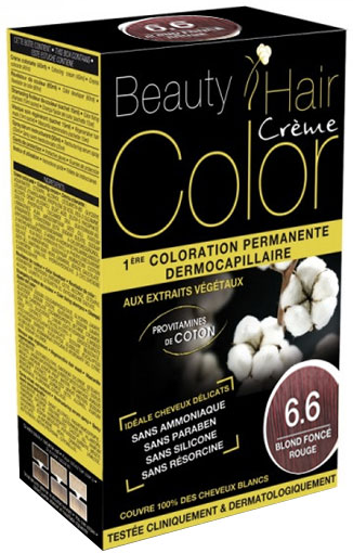 Beauty Hair Crème Color Blond Foncé Rouge 6.6