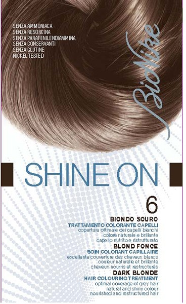 Bionike Shine On Coloration Cheveux Permanente Haute Tolérance Blond Foncé 6