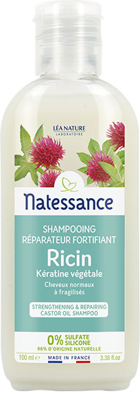 Natessance Shampoing Réparateur Fortifiant Ricin 100ml