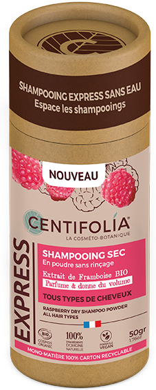 Centifolia Express Shampoing Sec en Poudre Framboise Bio 50g