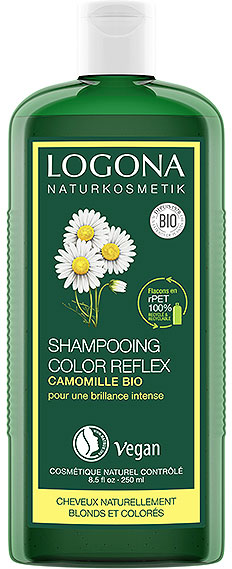 Logona Soins Capillaires Shampoing Reflets à la Camomille Bio 250ml