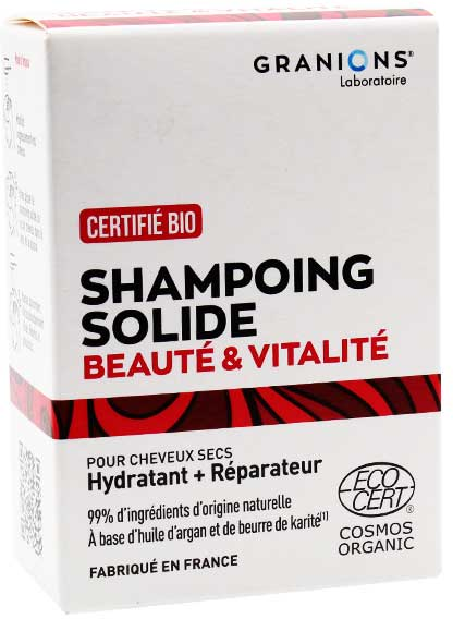 Laboratoire des Granions Granions Shampoing Solide Beauté & Vitalité Bio 80g