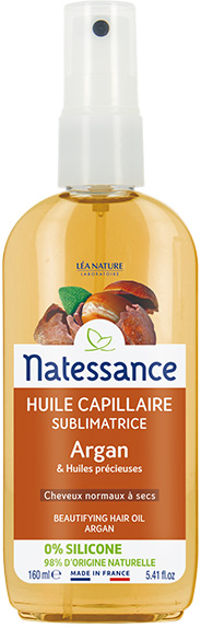 Natessance Huile de Beauté Capillaire Argan 160ml