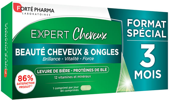 Forté Pharma Expert Beauté Cheveux Ongles Levure de bière 84 comprimés