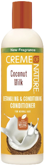 Creme of Nature, CNI, Après-shampoing lait de coco, démêlant 354ml