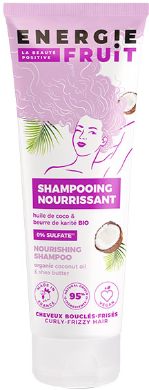 Energie Fruit Cheveux Bouclés et Frisés Shampoing Coco & Beurre de Karité Bio 250ml