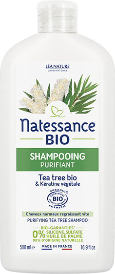 Natessance Shampoing Purifiant Tea Tree Bio 500ml