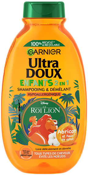 Garnier Ultra Doux Disney Roi Lion Shampooing Démêlant Abricot Kids 300ml