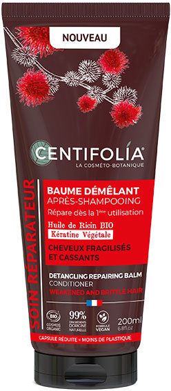 Centifolia Soin Réparateur Baume Démêlant Après-Shampoing Cheveux Fragilisés et Cassants Bio 200ml